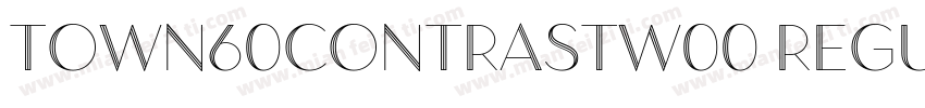 Town60ContrastW00 Regular Regular字体转换